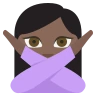 Person Gesturing No: Dark Skin Tone Emoji 🙅🏿 image - EmojiTwo style