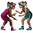 Women Wrestling: Medium-Dark Skin Tone, Medium Skin Tone