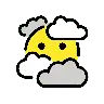 Face In Clouds Emoji 😶‍🌫️ image - OpenMoji style