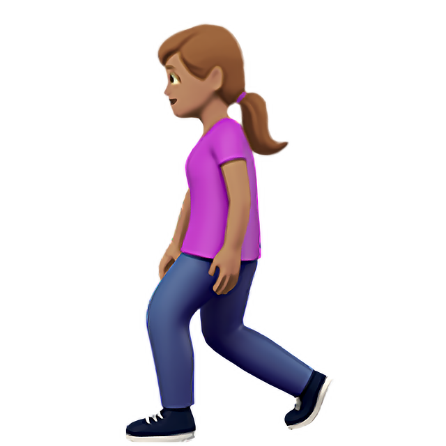 Woman Walking: Medium Skin Tone