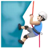 Man Climbing: Light Skin Tone Emoji 🧗🏻‍♂️ image - Samsung style