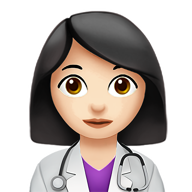 Woman Health Worker: Light Skin Tone