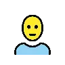 Person: Bald Emoji 🧑‍🦲 image - OpenMoji style
