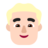 Man: Light Skin Tone, Blond Hair