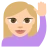 Person Raising Hand: Medium-Light Skin Tone