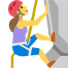 Woman Climbing Emoji 🧗‍♀️ image - Skype style
