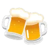 Tintineo De Cerveza Tazas Emoji 🍻 image - Google Noto Color Animated style