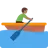 Man Rowing Boat: Medium-Dark Skin Tone