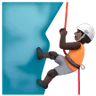 Person Climbing: Dark Skin Tone Emoji 🧗🏿 image - Samsung style