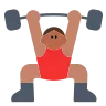 Man Lifting Weights: Medium Skin Tone Emoji 🏋🏽‍♂️ image - Tossface style
