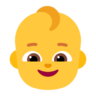 赤ちゃん Emoji 👶 image - Microsoft Classic 2D style