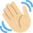 Waving Hand: Medium-Light Skin Tone