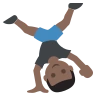 Person Cartwheeling: Dark Skin Tone Emoji 🤸🏿 image - EmojiTwo style