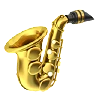 Saxophone Emoji 🎷 image - Apple style