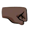 Right-Facing Fist: Dark Skin Tone Emoji 🤜🏿 image - Google Noto Color Animated style