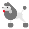 Caniche Emoji 🐩 image - Skype style
