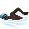 Man Swimming: Dark Skin Tone Emoji 🏊🏿‍♂️ image - Apple style