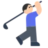 Man Golfing: Light Skin Tone Emoji 🏌🏻‍♂️ image - Tossface style