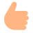 Thumbs Up: Medium-Light Skin Tone