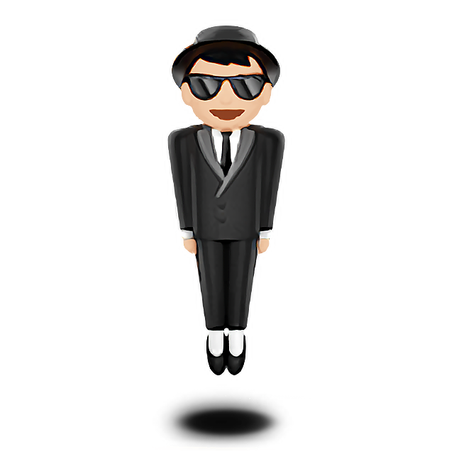 Person In Suit Levitating: Light Skin Tone