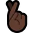 Crossed Fingers: Dark Skin Tone