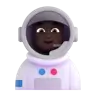 Man Astronaut: Dark Skin Tone Emoji 👨🏿‍🚀 image - Microsoft 3D Fluent style