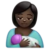 Breast-Feeding: Dark Skin Tone Emoji 🤱🏿 image - WhatsApp style