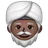 Man Wearing Turban: Dark Skin Tone