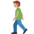 Man Walking: Medium Skin Tone