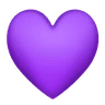 紫心勋章 Emoji 💜 image - Huawei Harmony OS style