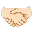 Handshake: Light Skin Tone