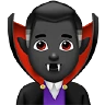 Man Vampire: Dark Skin Tone Emoji 🧛🏿‍♂️ image - Apple style
