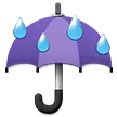 Umbrella With Rain Drops