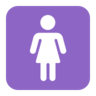 女卫生间 Emoji 🚺 image - Microsoft Classic 2D style