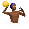 Man Playing Water Polo: Medium-Dark Skin Tone Emoji 🤽🏾‍♂️ image - Apple style