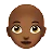 Woman: Medium-Dark Skin Tone, Bald