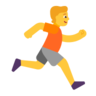 Person Running Facing Right Emoji 🏃‍➡️ image - Microsoft Classic 2D style
