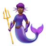 Merperson: Medium-Dark Skin Tone Emoji 🧜🏾 image - Huawei Harmony OS style