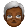 Older Person: Medium-Dark Skin Tone Emoji 🧓🏾 image - Huawei Harmony OS style