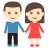 Woman And Man Holding Hands: Light Skin Tone