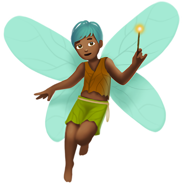 Man Fairy: Medium-Dark Skin Tone