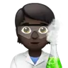 Scientist: Dark Skin Tone Emoji 🧑🏿‍🔬 image - Apple style