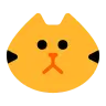 Face de chat Emoji 🐱 image - Tossface style