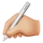 Writing Hand: Medium-Light Skin Tone