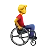 Man In Manual Wheelchair Facing Right