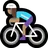 Woman Biking: Medium Skin Tone