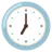 Cara de reloj de siete en punto