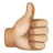 Thumbs Up: Medium-Light Skin Tone
