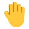 Podniesiony tył ręki Emoji 🤚 image - Microsoft Classic 2D style