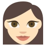 Woman: Light Skin Tone Emoji 👩🏻 image - EmojiTwo style